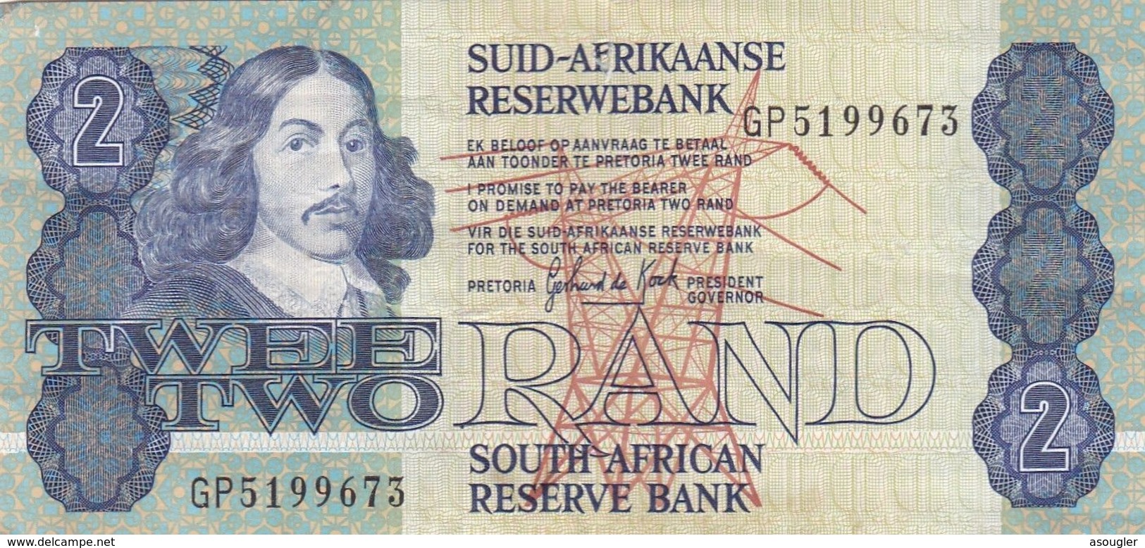 SOUTH AFRICA 2 RAND ND (1978-1990) P-118 VG-F - South Africa