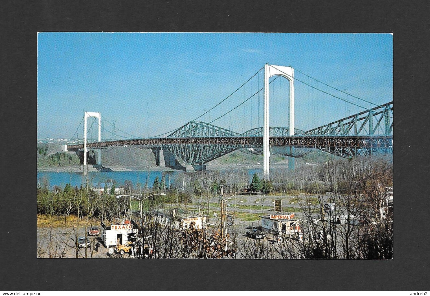 PONTS - VUE DU VIEUX PONT DE QUÉBEC ET DU PONT PIERRE LAPORTE 13 PLUS GRAND PONT SUSPENDU AU MONDE - PHOTO R.V. - Ponti