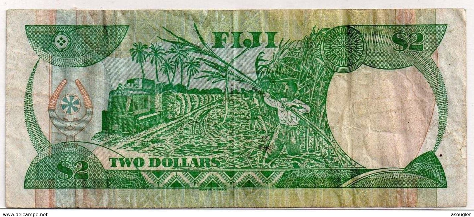 FIJI 2 DOLLARS ND 1988 F-VF P-87a "free Shipping Via Regular Air Mail. (buyer Risk)" - Figi