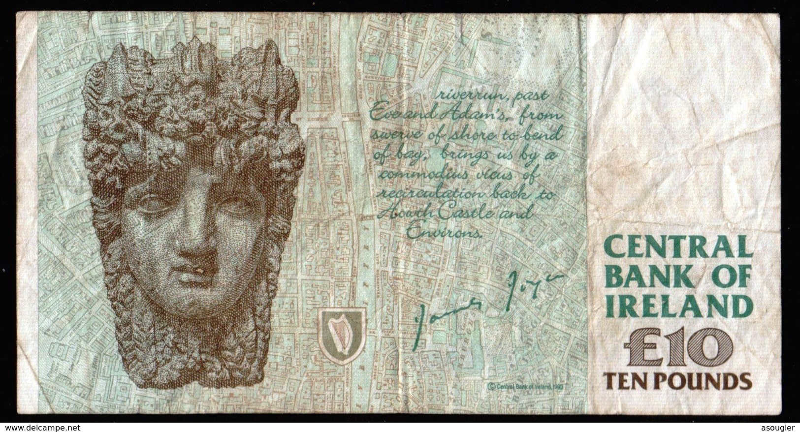 IRELAND 10 POUNDS PUND 1998 VG-F P-76b - Iceland