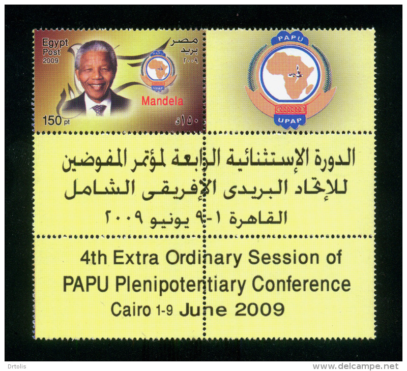 EGYPT / 2009 / SOUTH AFRICA / NELSON MANDELA / NOBEL PRIZE IN PEACE / MNH / VF - Ungebraucht