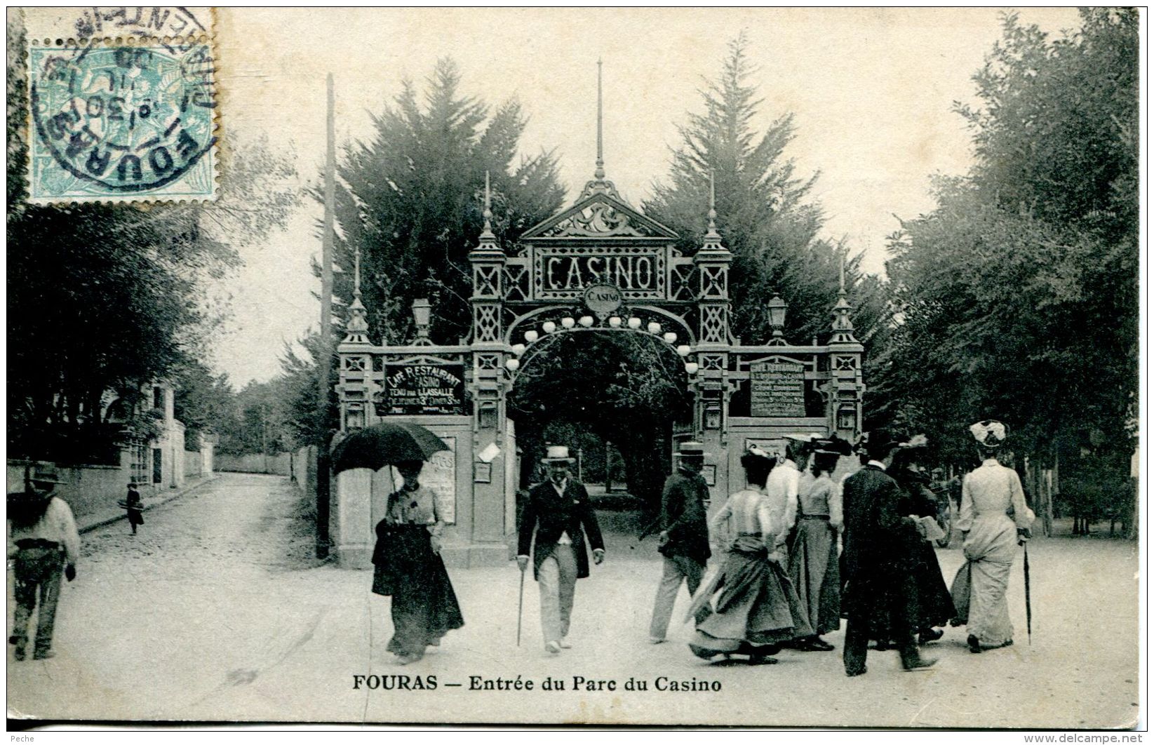 N°34234 -cpa Fouras -entrée Du Parc Du Casino- - Casinos