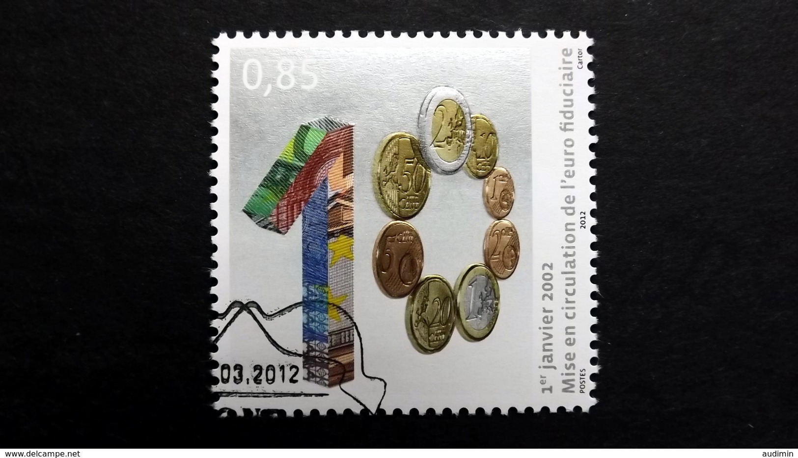 Luxemburg 1934 Oo/ESST, 10 Jahre Euro-Bargeld - Used Stamps