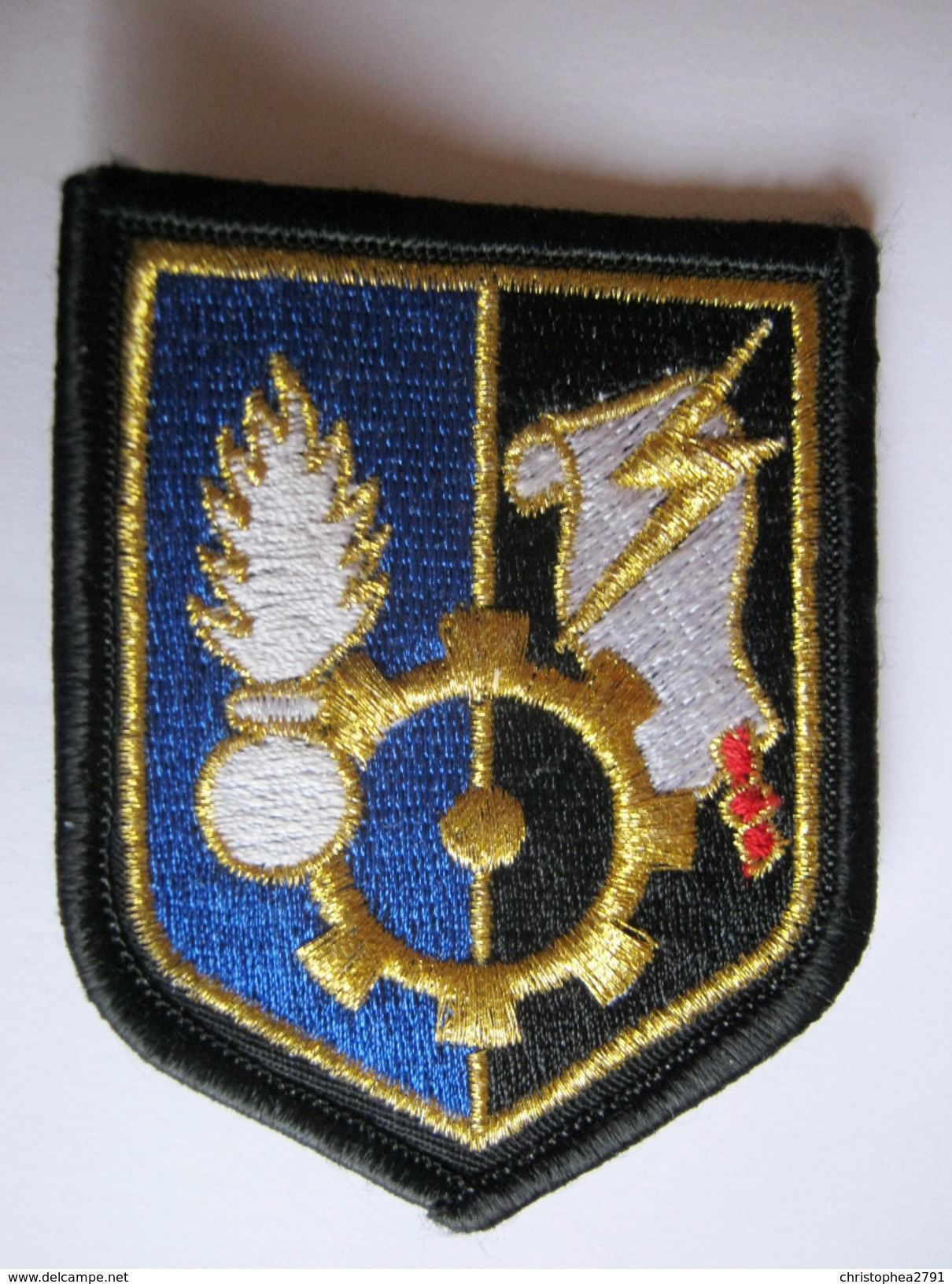 INSIGNE TISSUS PATCH DE MANCHE GENDARMERIE NATIONALE ETAT EXCELLENT SUR VELCROS - Police