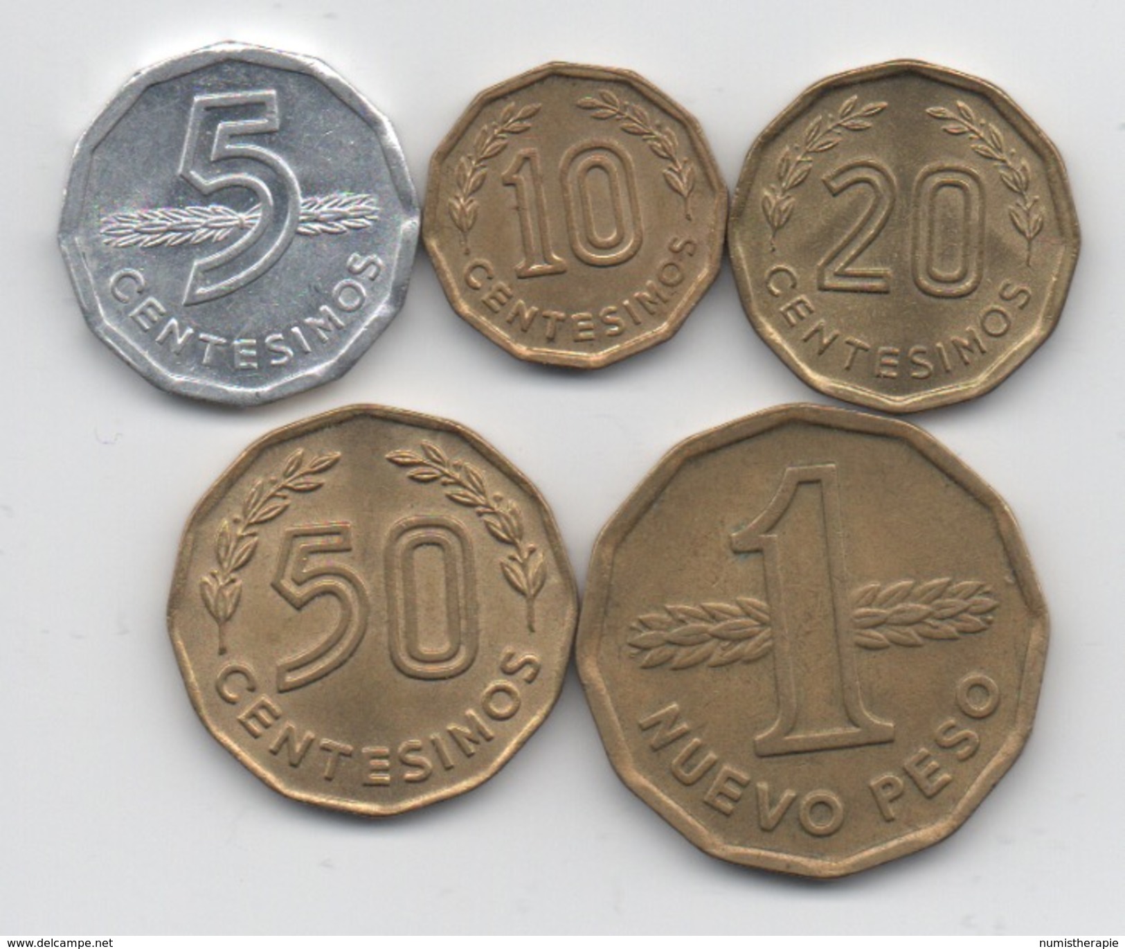 Uruguay : Série Complète De 5 Pièces 1976-1981 - Uruguay