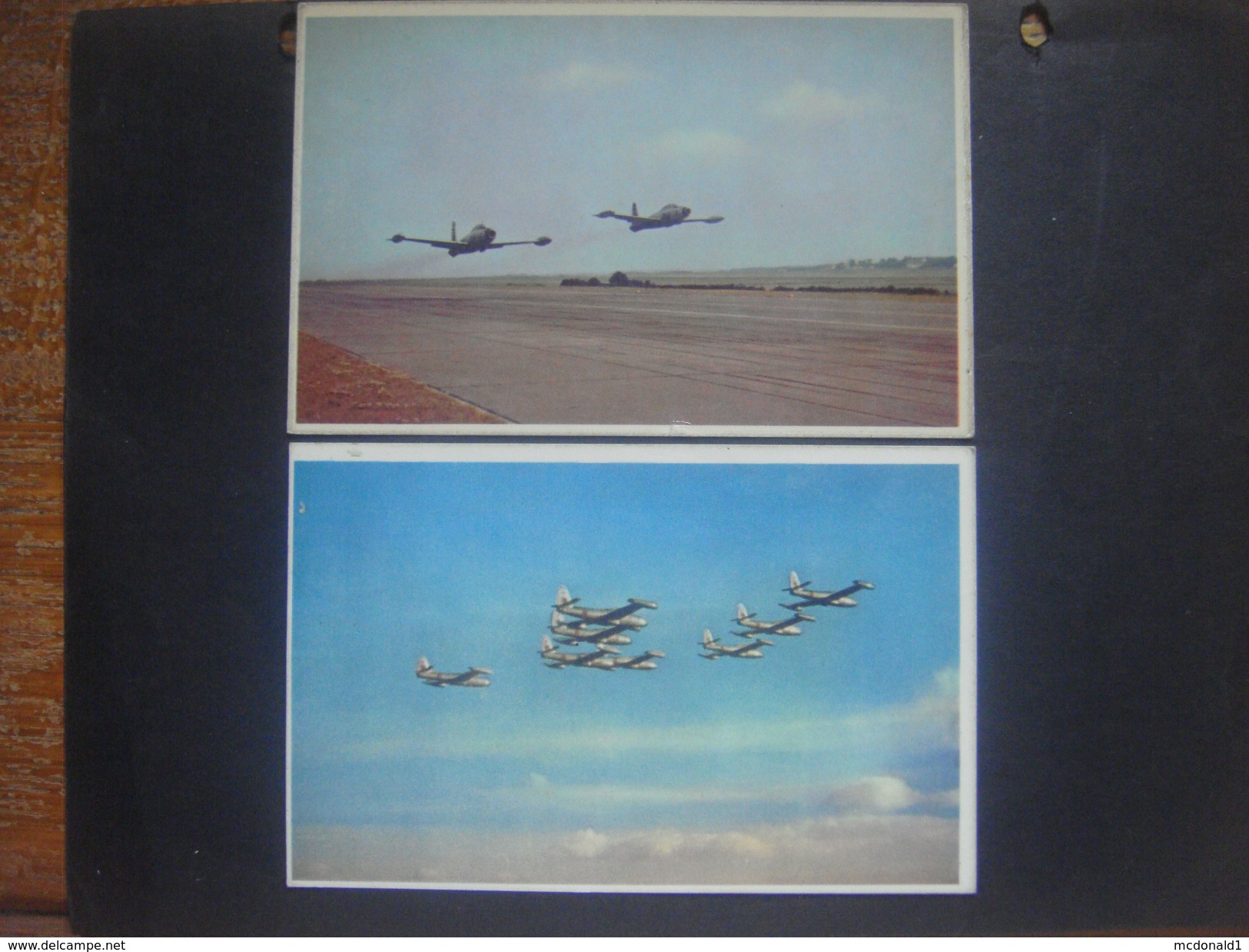 Lot 2 Cartes AVION Aviation Vliegtuig Luchtvaart F84G Thunderjet Chasseurs Tactiques Taktische Jachvliegtuigen Années 50 - 1946-....: Era Moderna