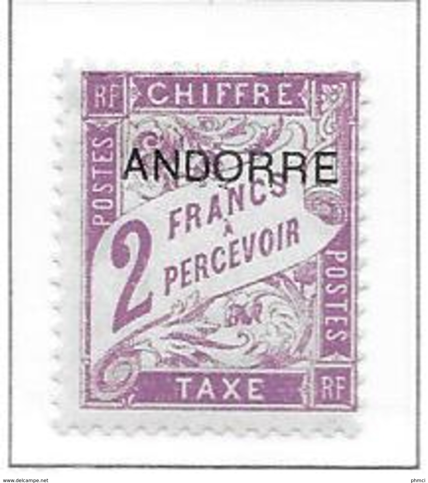 ANDORRE Taxe N°7 - Neuf * - Unused Stamps