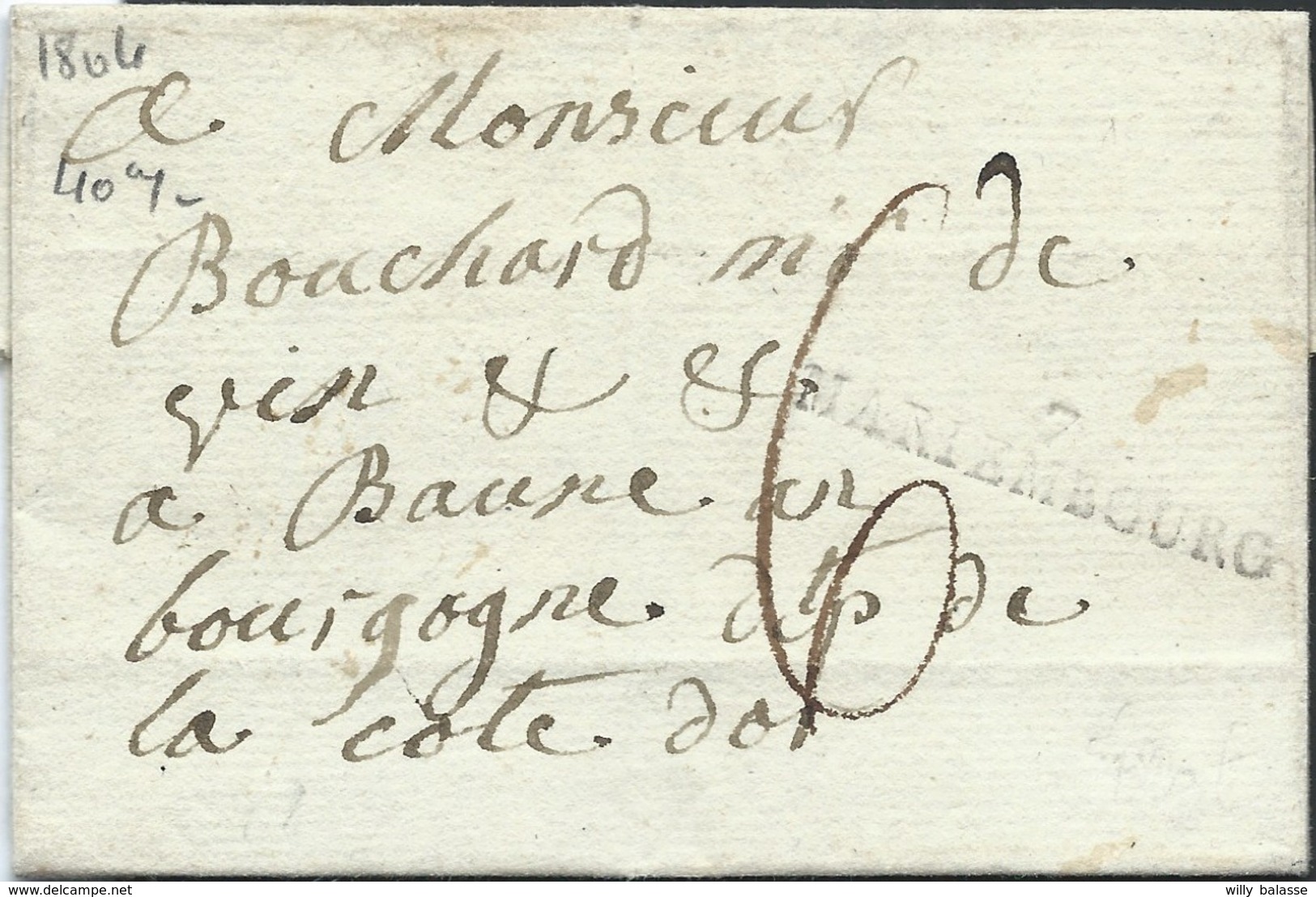 L 1804 De Frasnes  Marque 7/MARIEMBOURG + 6 Pour Beaune. - 1794-1814 (Période Française)