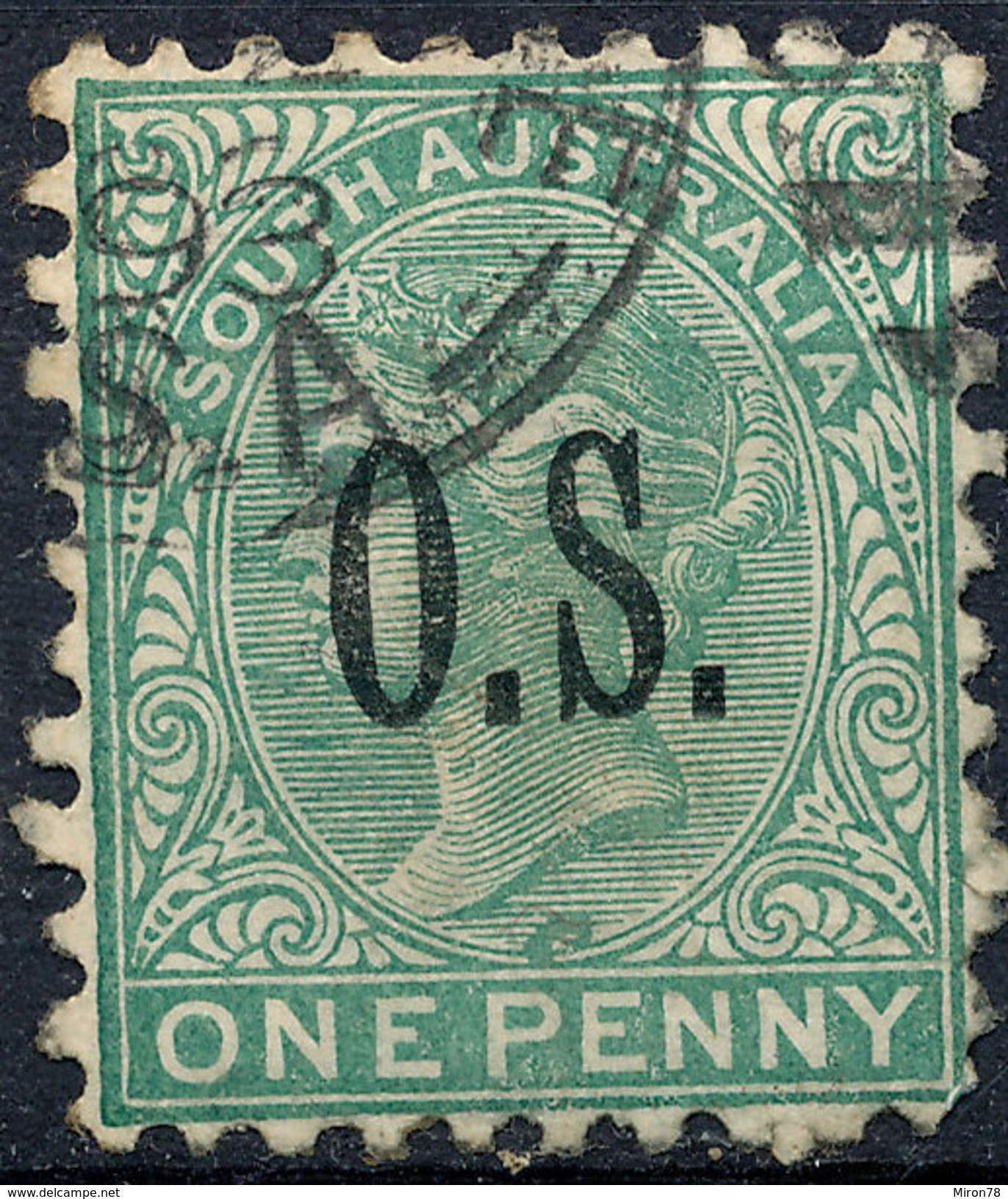 Stamp SOUTH AUSTRALIA Queen Victoria 1p Used Lot#7 - Oblitérés