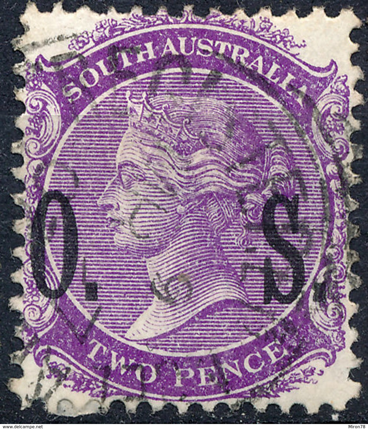 Stamp SOUTH AUSTRALIA Queen Victoria 1p Used Lot#9 - Oblitérés