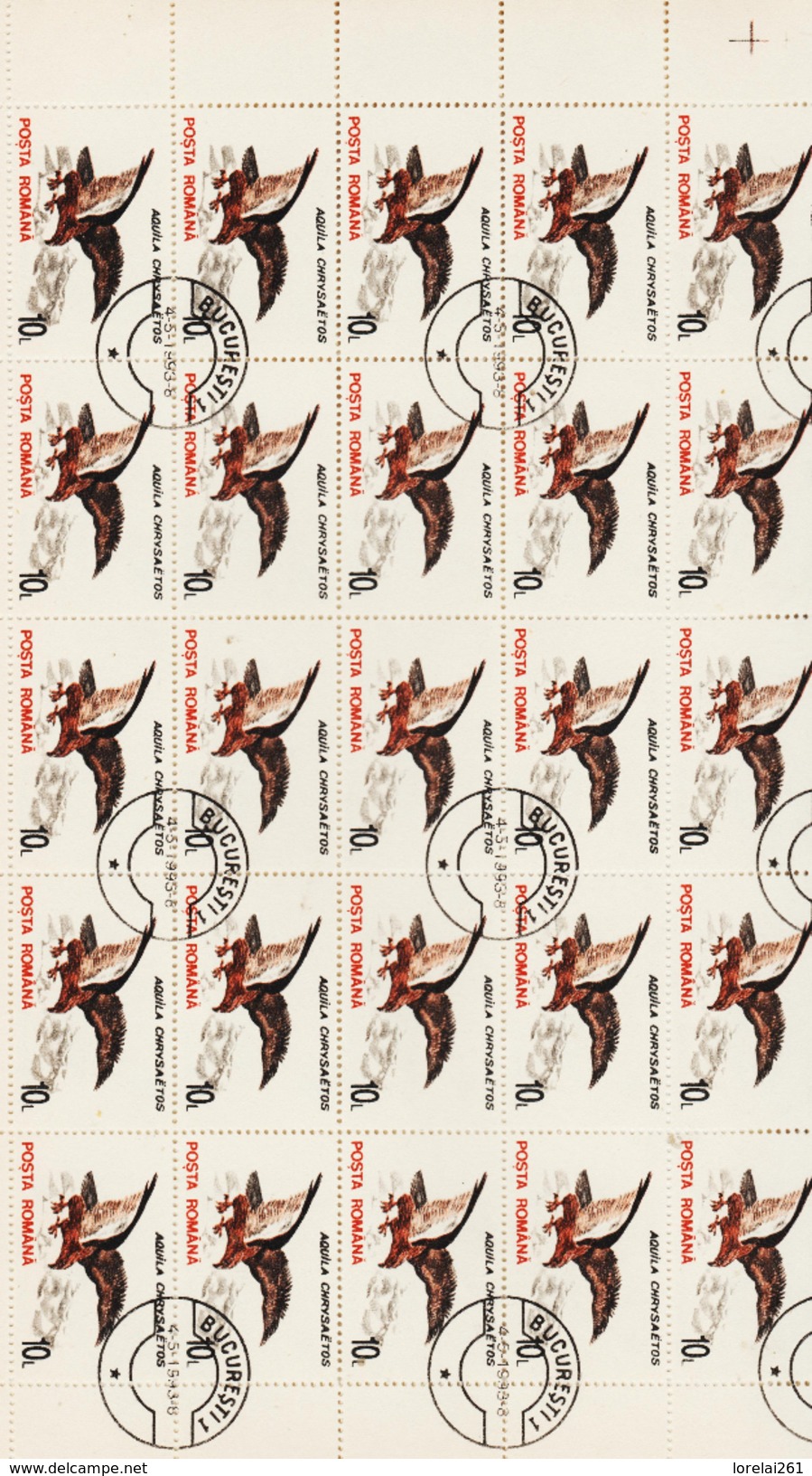 1993 - FAUNA Mi No 4875/4884 FULL X 50 - Full Sheets & Multiples