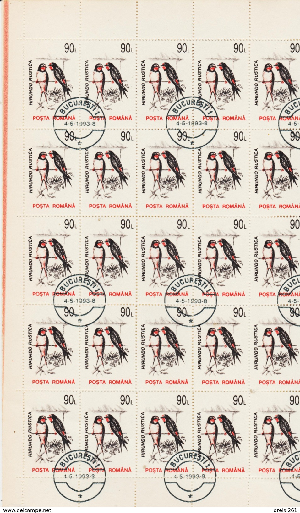 1993 - FAUNA Mi No 4875/4884 FULL X 50