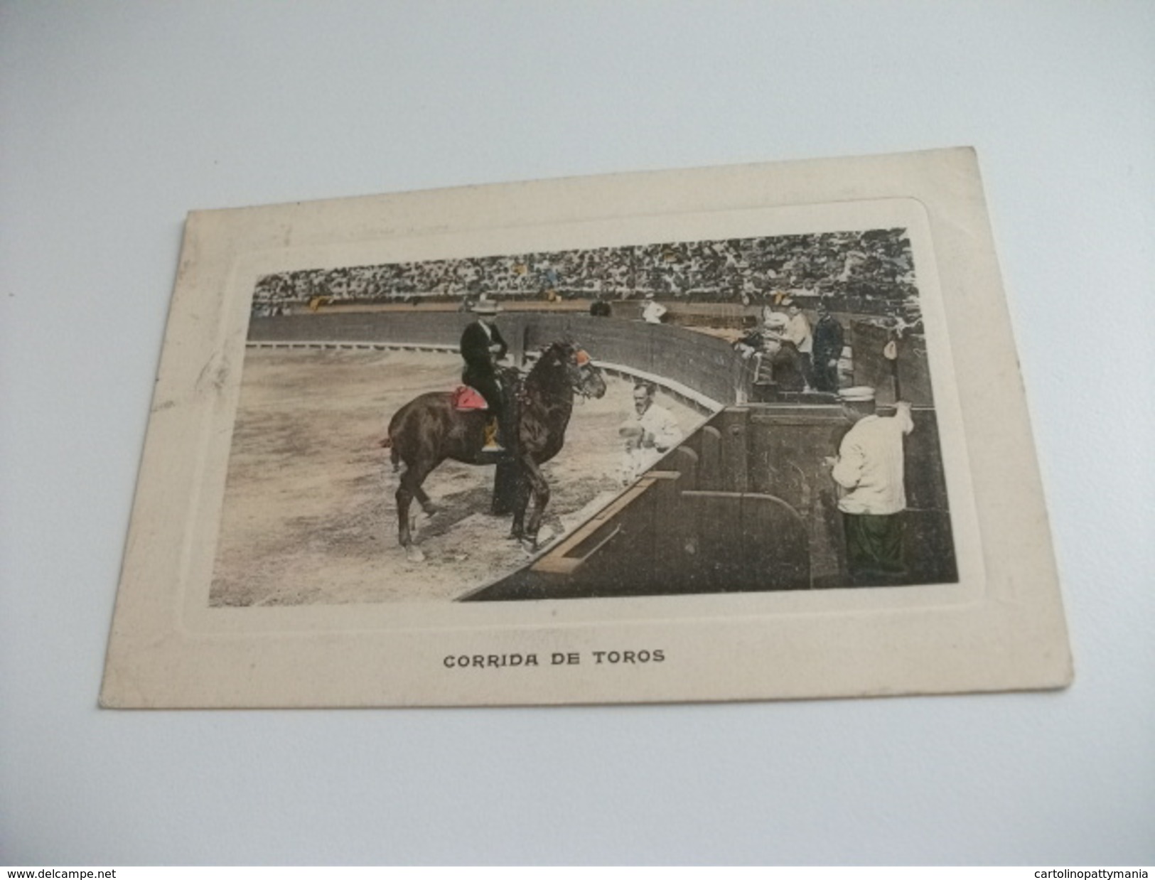 PICCOLO FORMATO CORRIDA DE TOROS TORERO A CAVALLO  PRIMO PIANO VALENCIA - Corrida