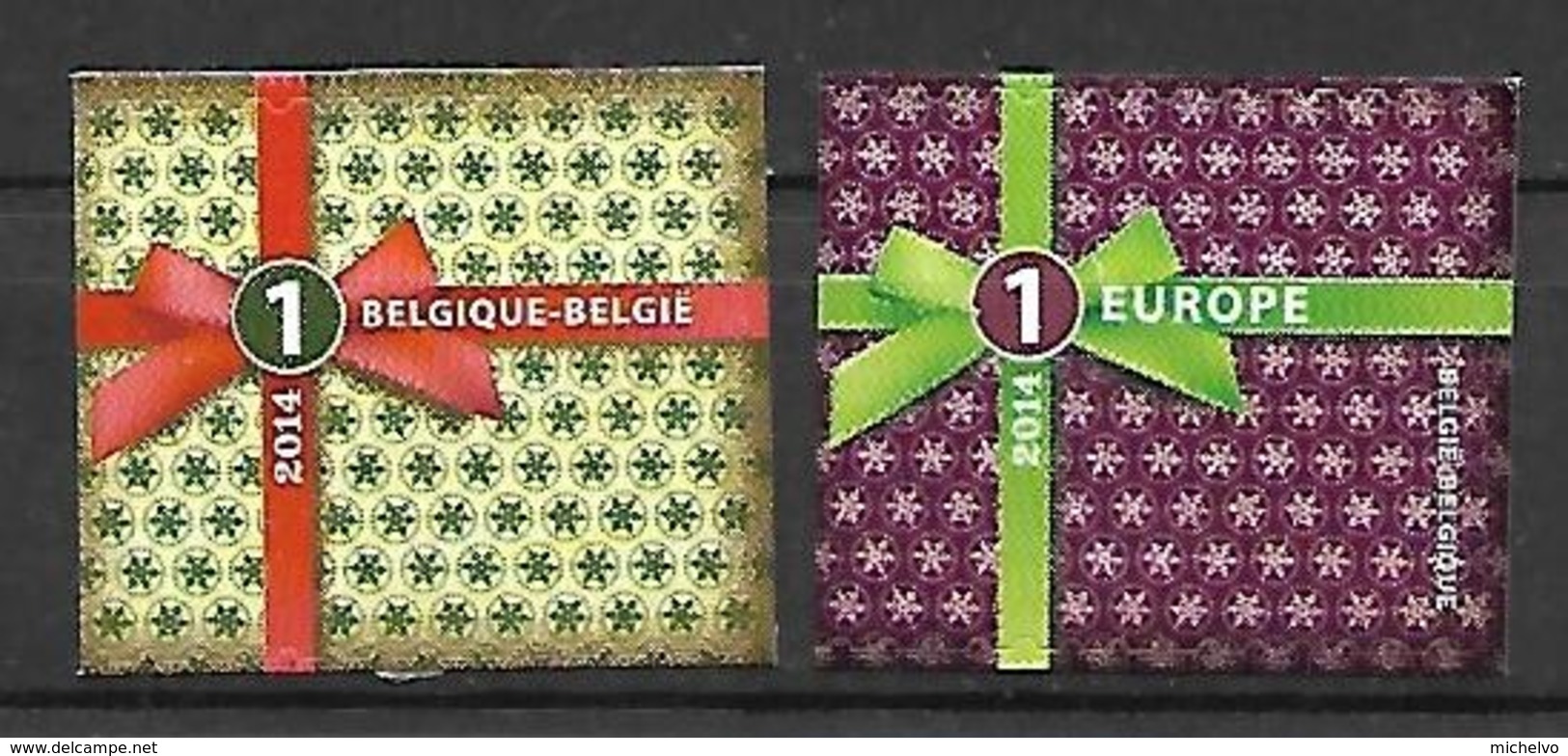 Belg. 2014 - COB N° 4468 Et 4469 **  - NOËL (non Dentelé à Gauche) - Ungebraucht