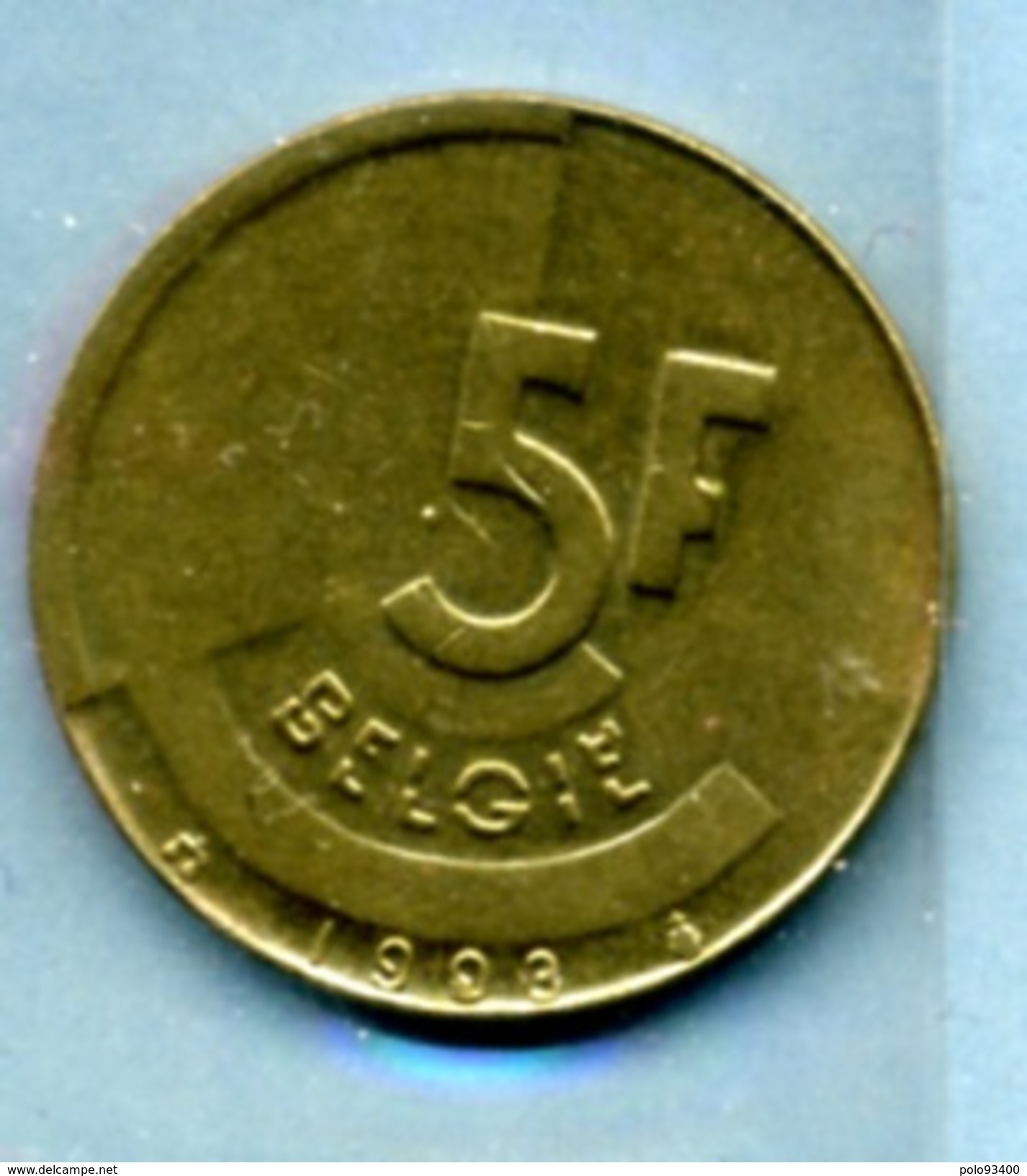 1993  5 FRANCS BELGIË - 5 Frank