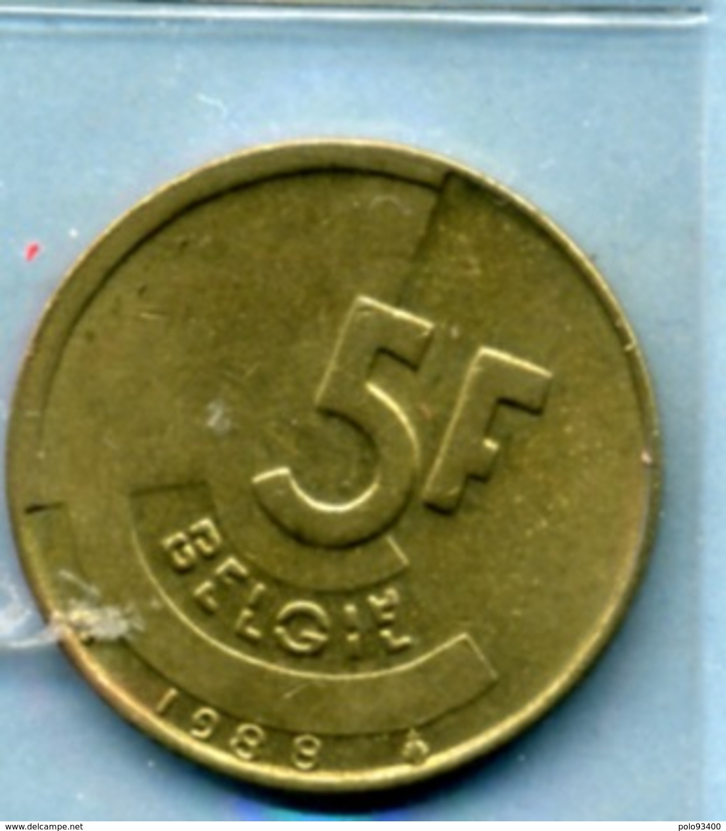 1988  5 FRANCS BELGIË - 5 Francs