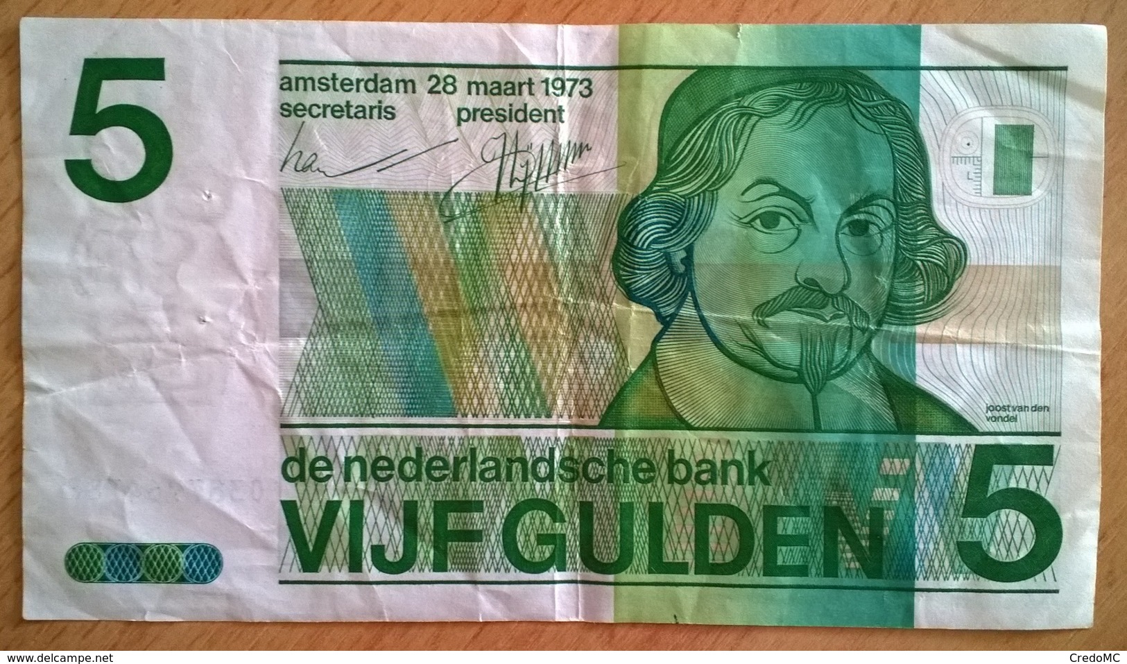 Pays-Bas - 5 Gulden - 28-3-1973 - PICK 95a - TB+ - 5 Florín Holandés (gulden)