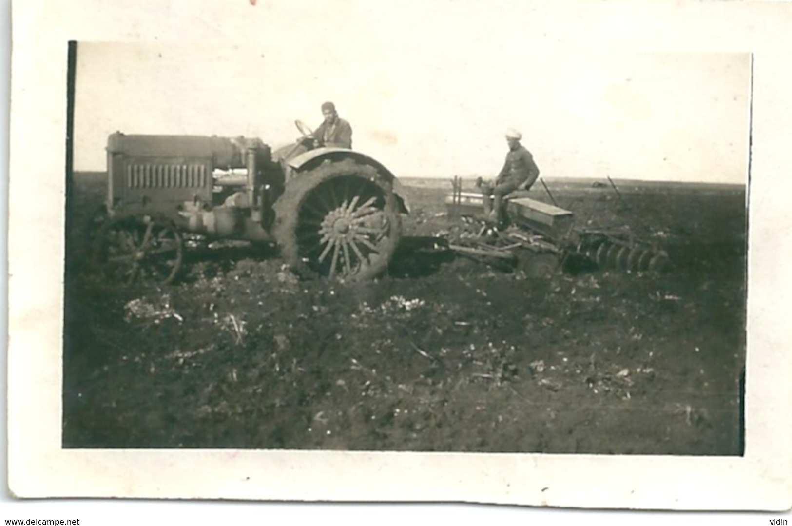 Photo Tracteur Paysans En Algérie - Pin-up