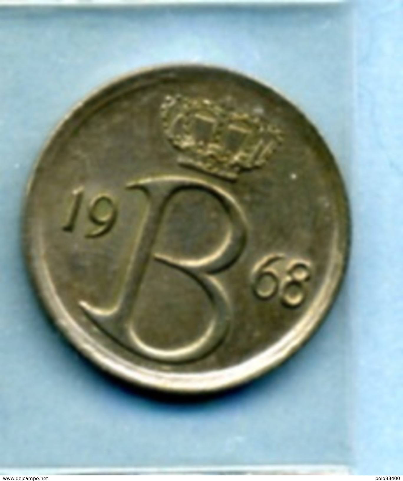 1968  25 CENTIMES  BELGIË - 25 Cent