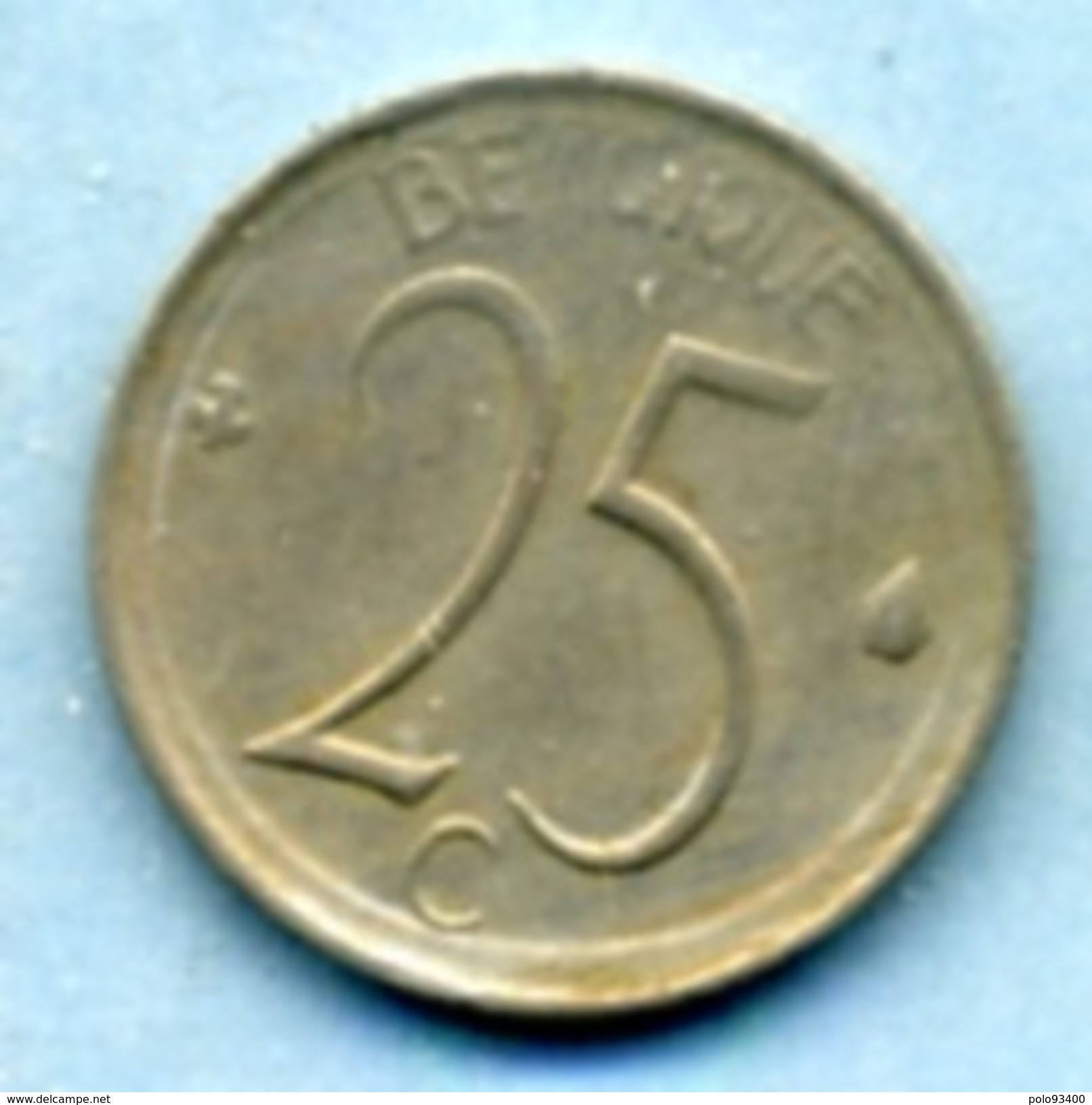 1968  25 CENTIMES  BELGIQUE - 25 Cent