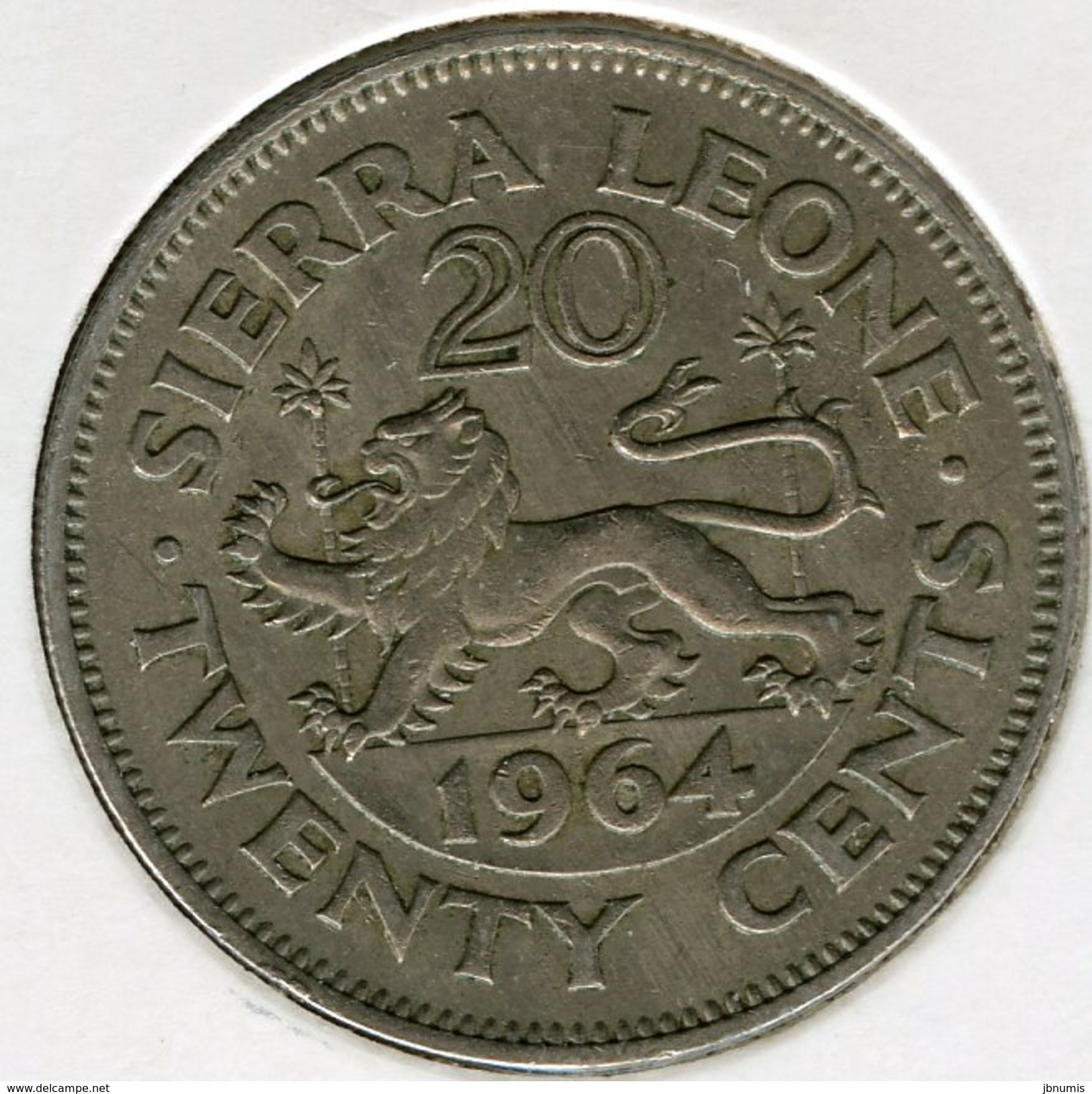 Sierra Leone 20  Cents 1964 KM 20 - Sierra Leone