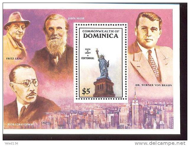 DOMINICA  944 MINT N.H. STAMPS OF  STATUE OF LIBERTY - Dominica (1978-...)