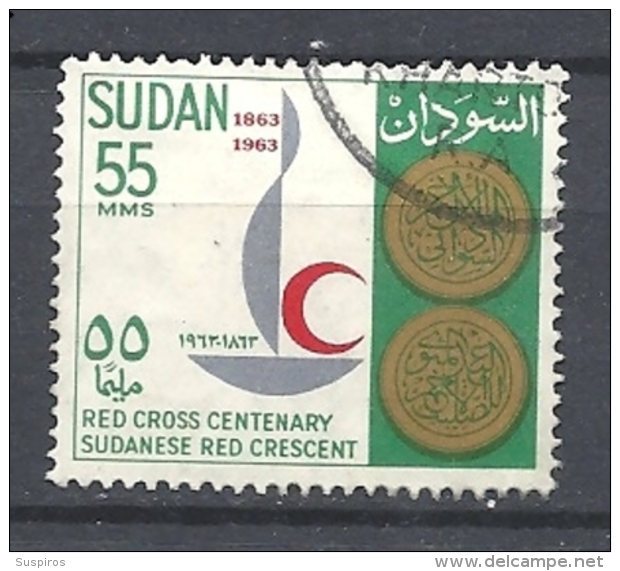 SUDAN   1963 The 100th Anniversary Of International Red Cross    USED - Sudan (1954-...)