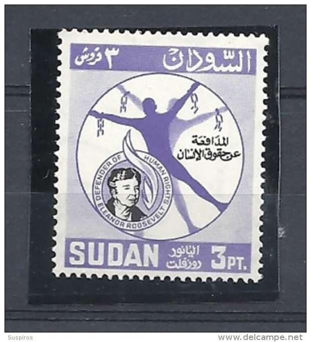 SUDAN   1964 Eleanor Roosevelt Commemoration, 1884-1962 MNHINGED - Sudan (1954-...)