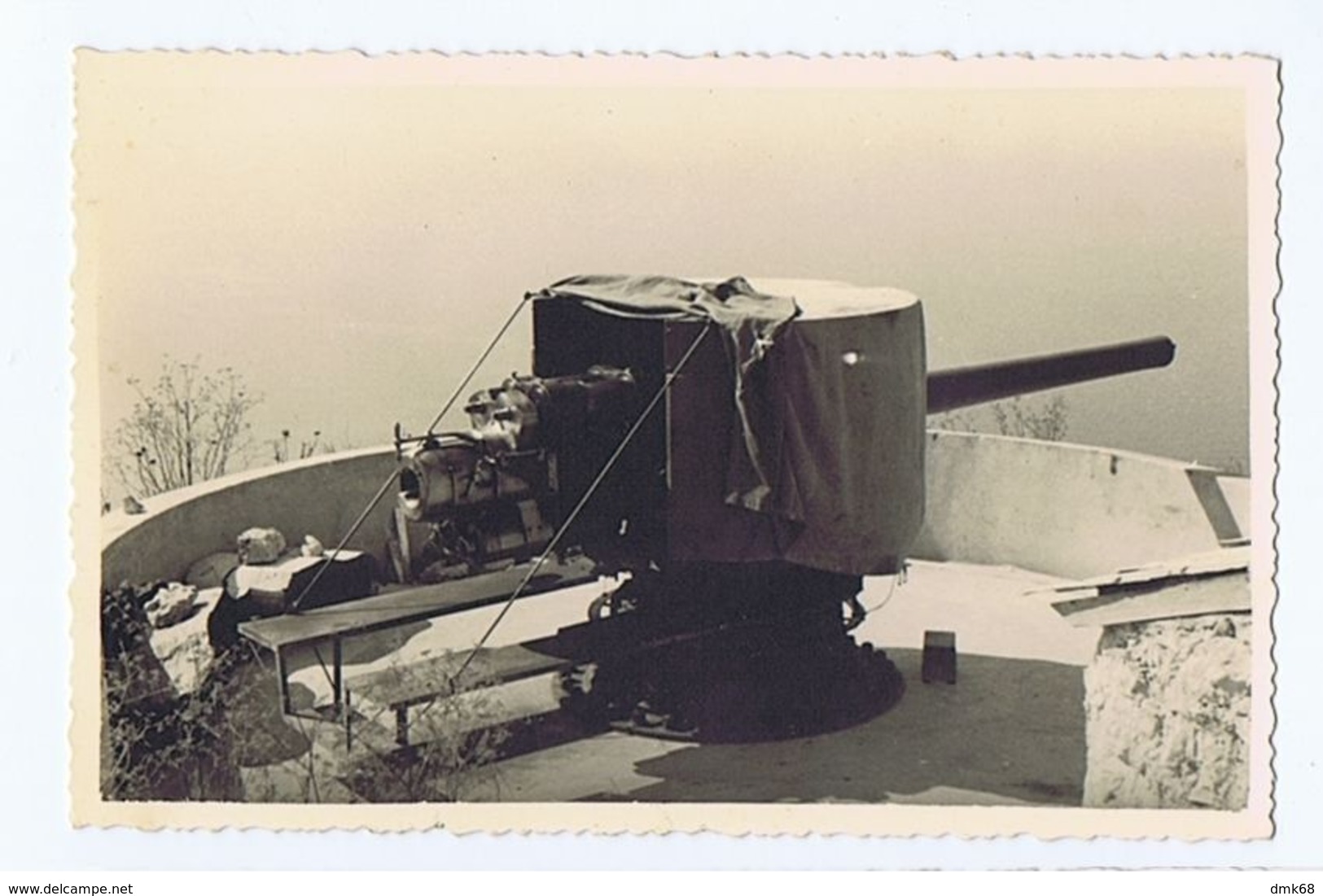 ALBANIA - ITALIAN OCCUPATION - CANNON - RPPC POSTCARD 1940s - 3 - Other & Unclassified