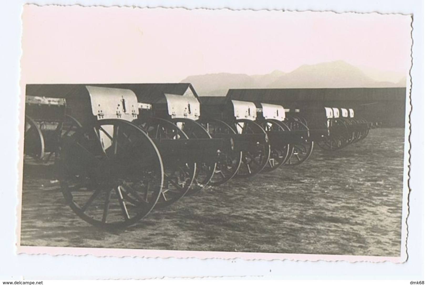 ALBANIA - ITALIAN OCCUPATION - CANNONS - RPPC POSTCARD 1940s (BG3284) - Other & Unclassified