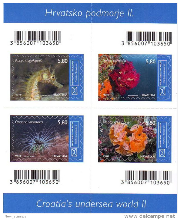 Croatia 2015 Marine Life SS MNH - Vie Marine