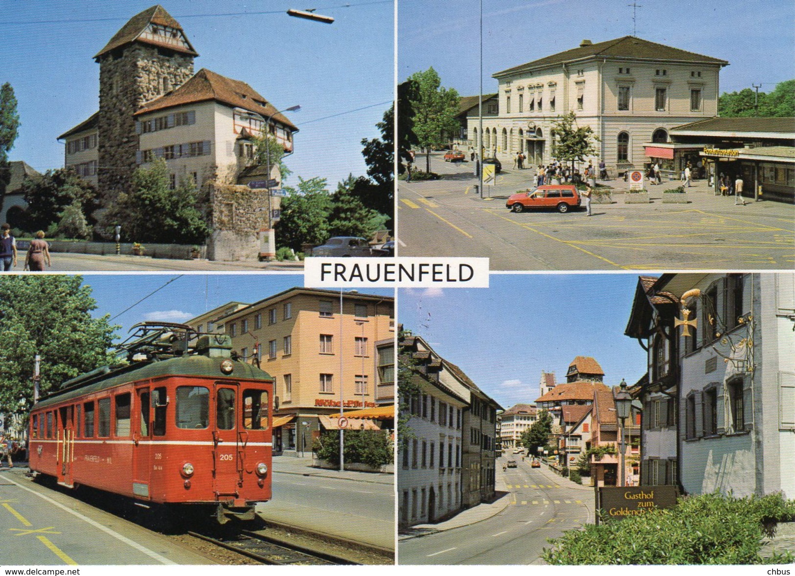 Frauenfeld; Bahn Frauenfeld-Wil, Bahnhof, Schloss; Railways, Chemin De Fer - Frauenfeld