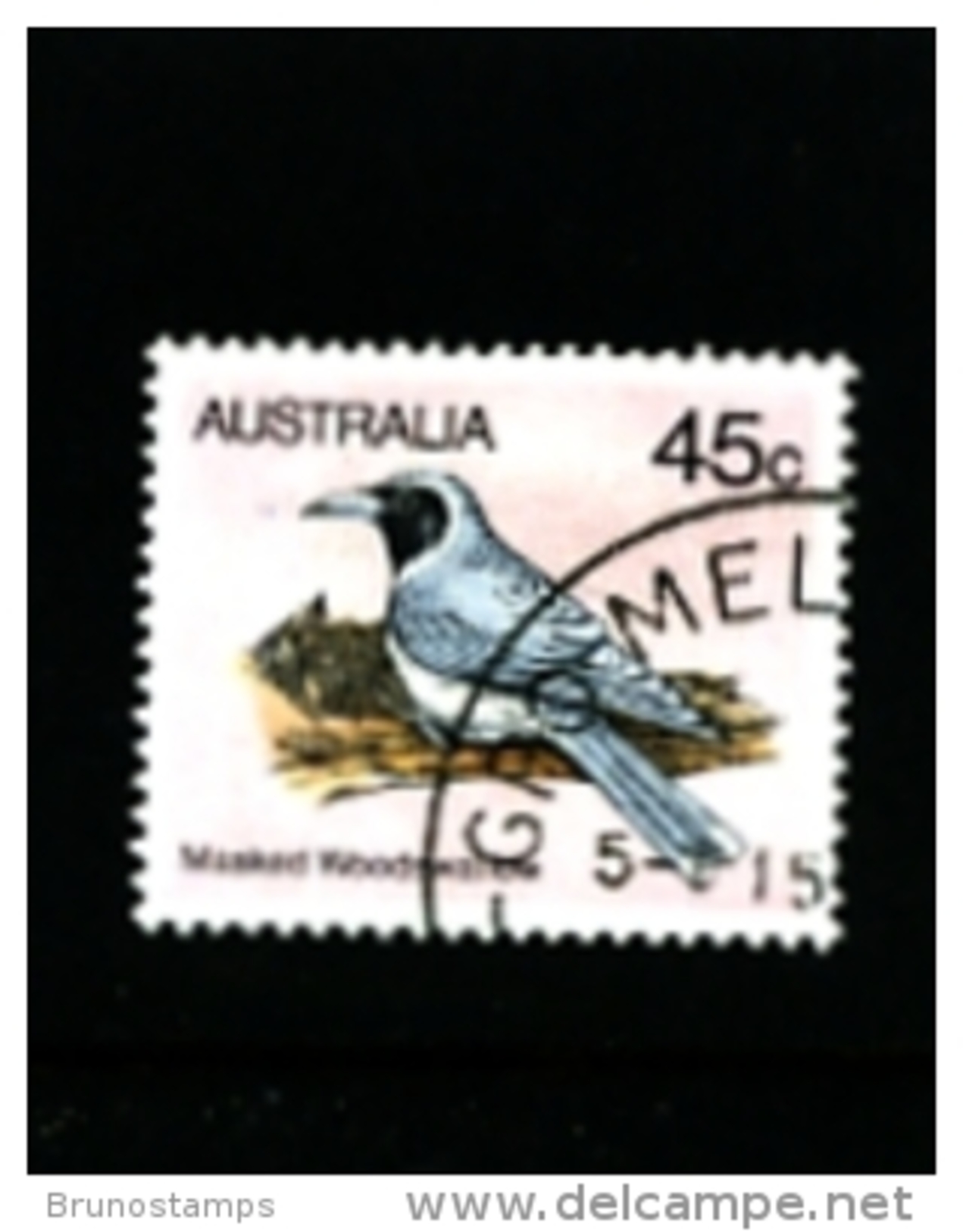 AUSTRALIA - 1983  BIRDS  45c  PERF. 14 X 14 1/2  FINE USED - Oblitérés