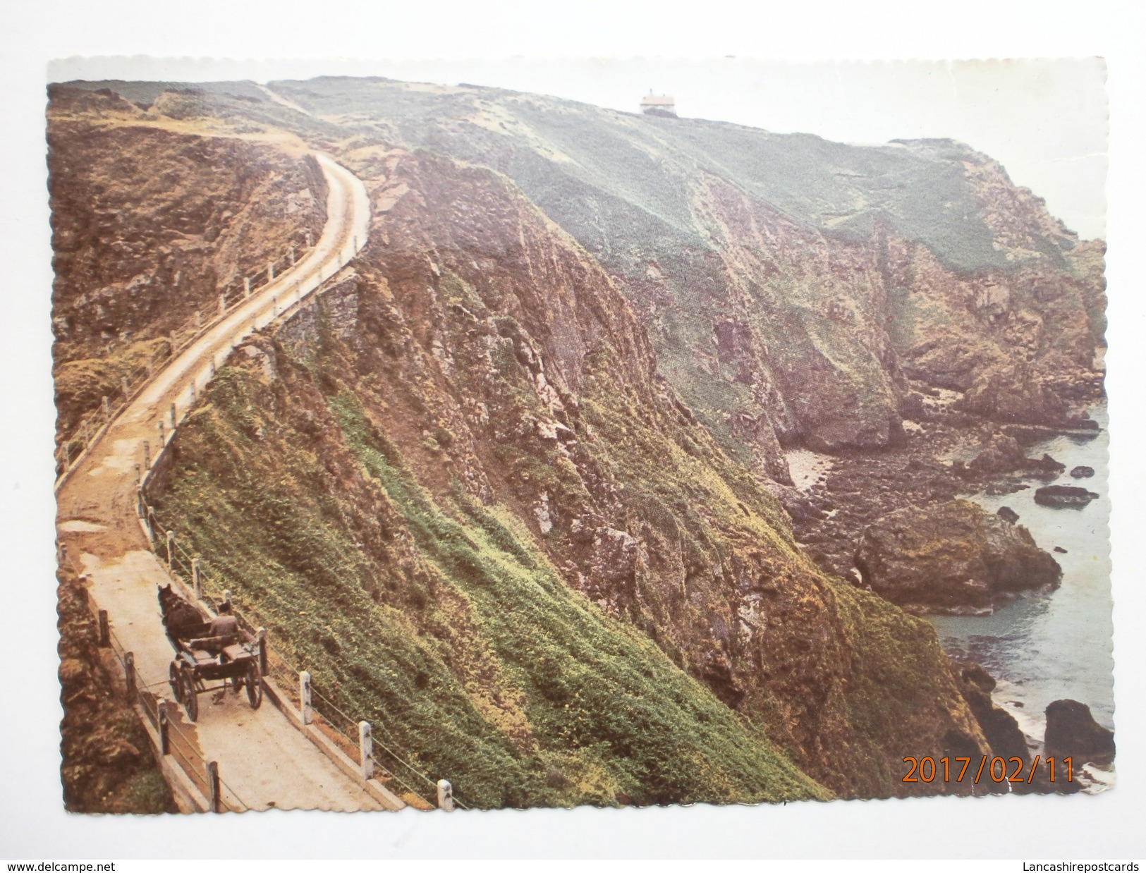 Postcard La Coupee Sark Channel Islands My Ref B2383 - Sark