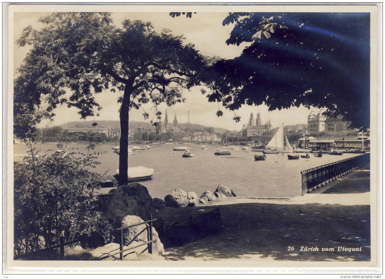 ZÜRICH - Vom Utoquai - Panorama - Zürich