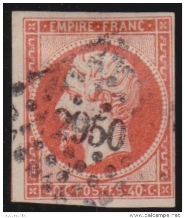 France    .    Yvert    .    16       .       O        .             Oblitéré - 1853-1860 Napoléon III.