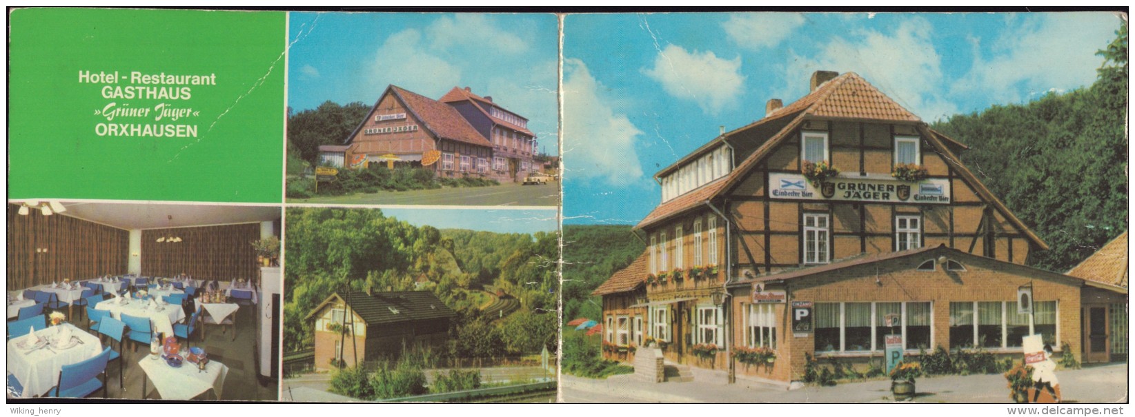 Einbeck Orxhausen - Hotel Restaurant Gasthaus Grüner Jäger   Werbekarte - Einbeck