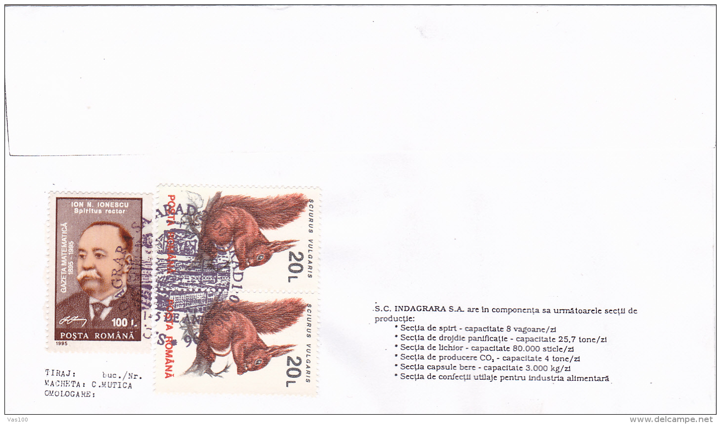 T448   BEER FACTORY, INDAGRARA ARAD, YEAST, SPECIAL COVER, 1996, ROMANIA - Biere