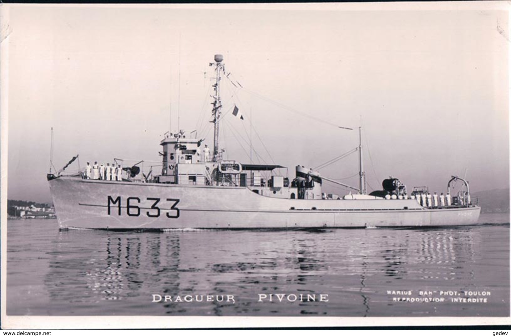 Marines De Guerre Françaises, Dragueur  "PIVOINE" (633) - Warships