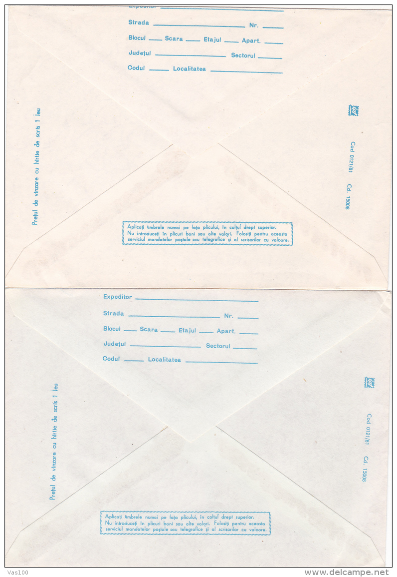 BV6800  ERROR, STEL RESITA,FACTORY, RARE COVERS STATIONERY,SHIFTED PICTURE, 1981 ROMANIA. - Variétés Et Curiosités