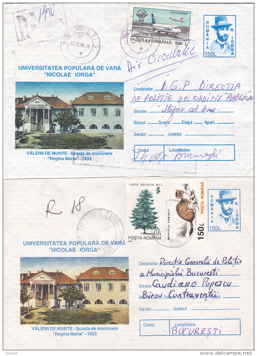 BV6801  ERROR OF COLOUR, RARE COVERS STATIONERY,1996 ROMANIA. - Variétés Et Curiosités