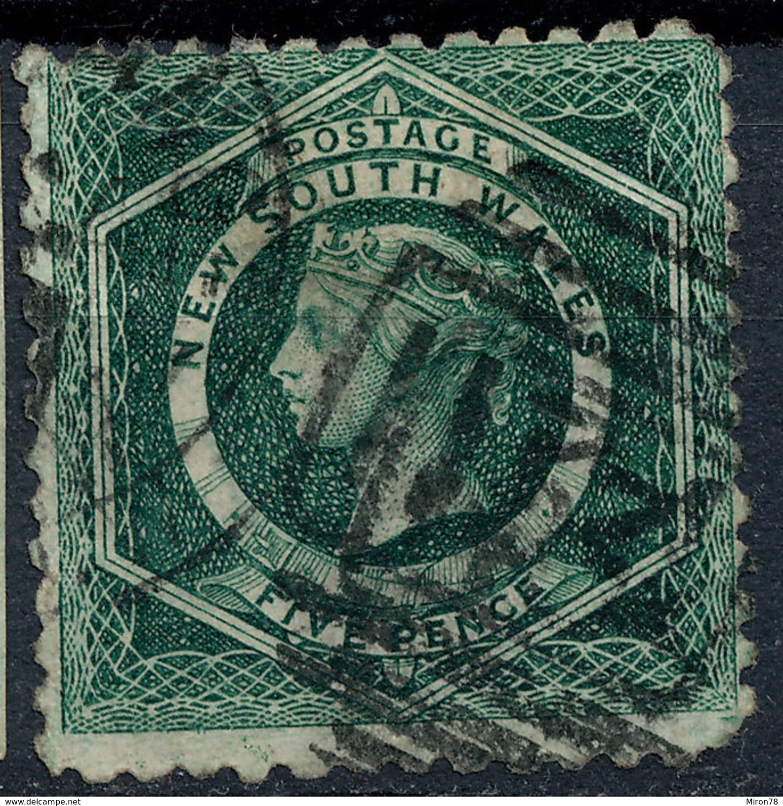 Stamp   New South Wales  Used 5d Gray Used Lot#11 - Gebraucht