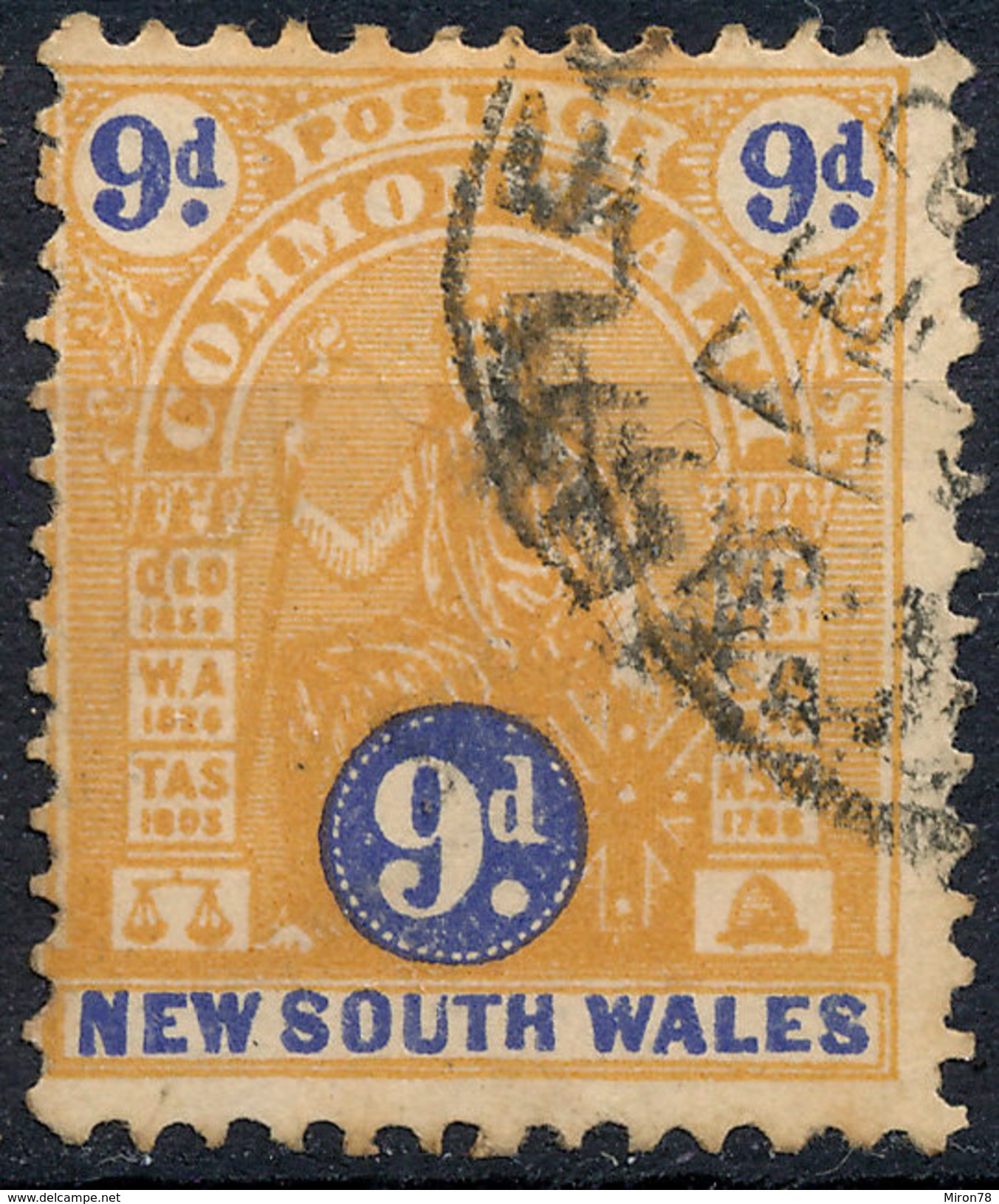 Stamp   New South Wales   Used  9p Used Lot#76 - Gebraucht