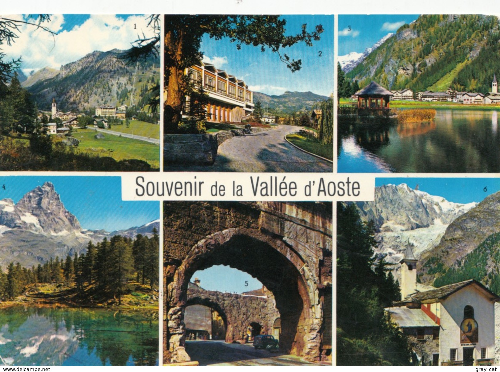 Souvenir De La Vallee D'Aoste, 1968 Used Postcard [19524] - Other & Unclassified