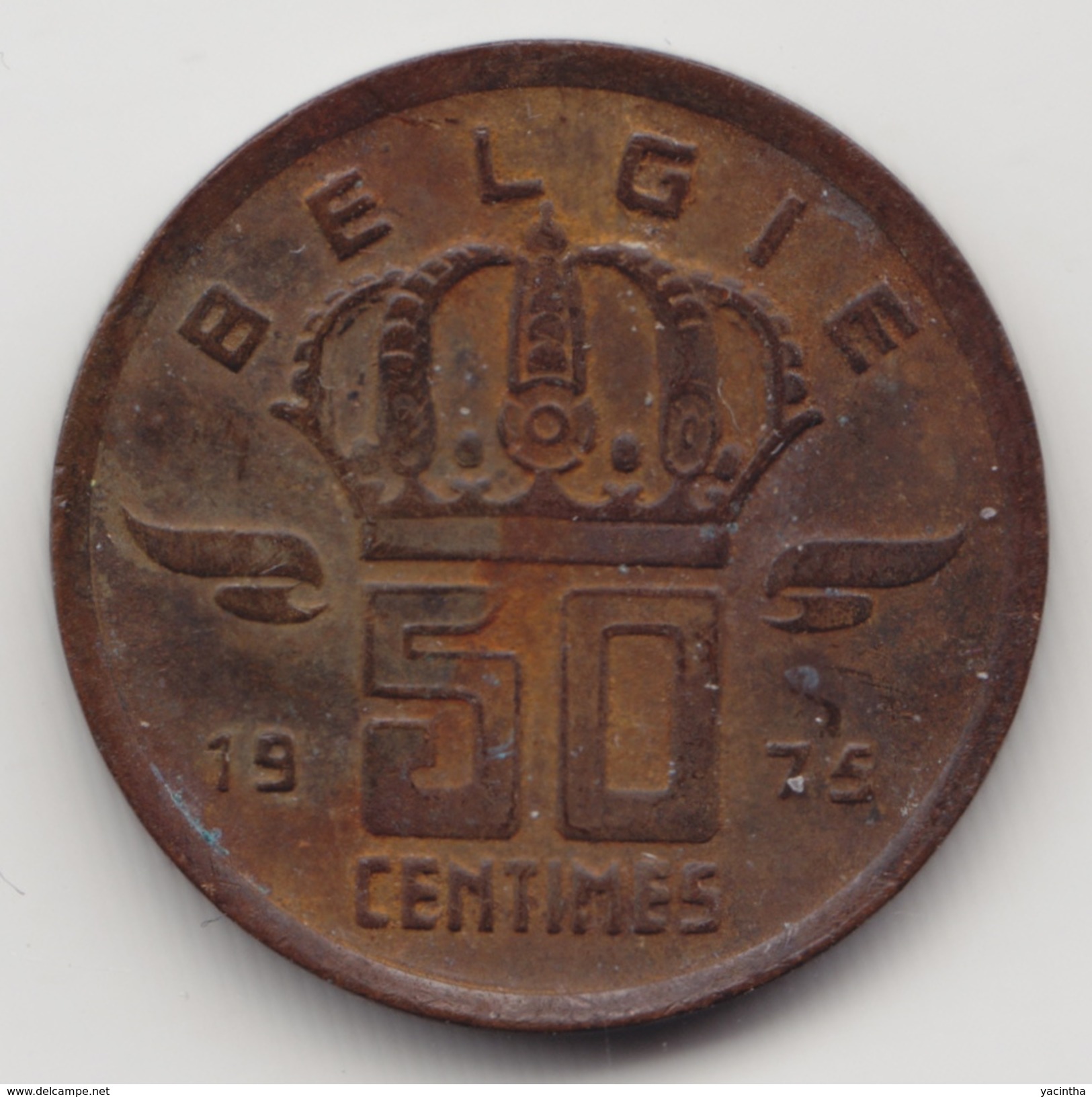 @Y@     België  50 Centimes  1975     (4631) - 50 Cent