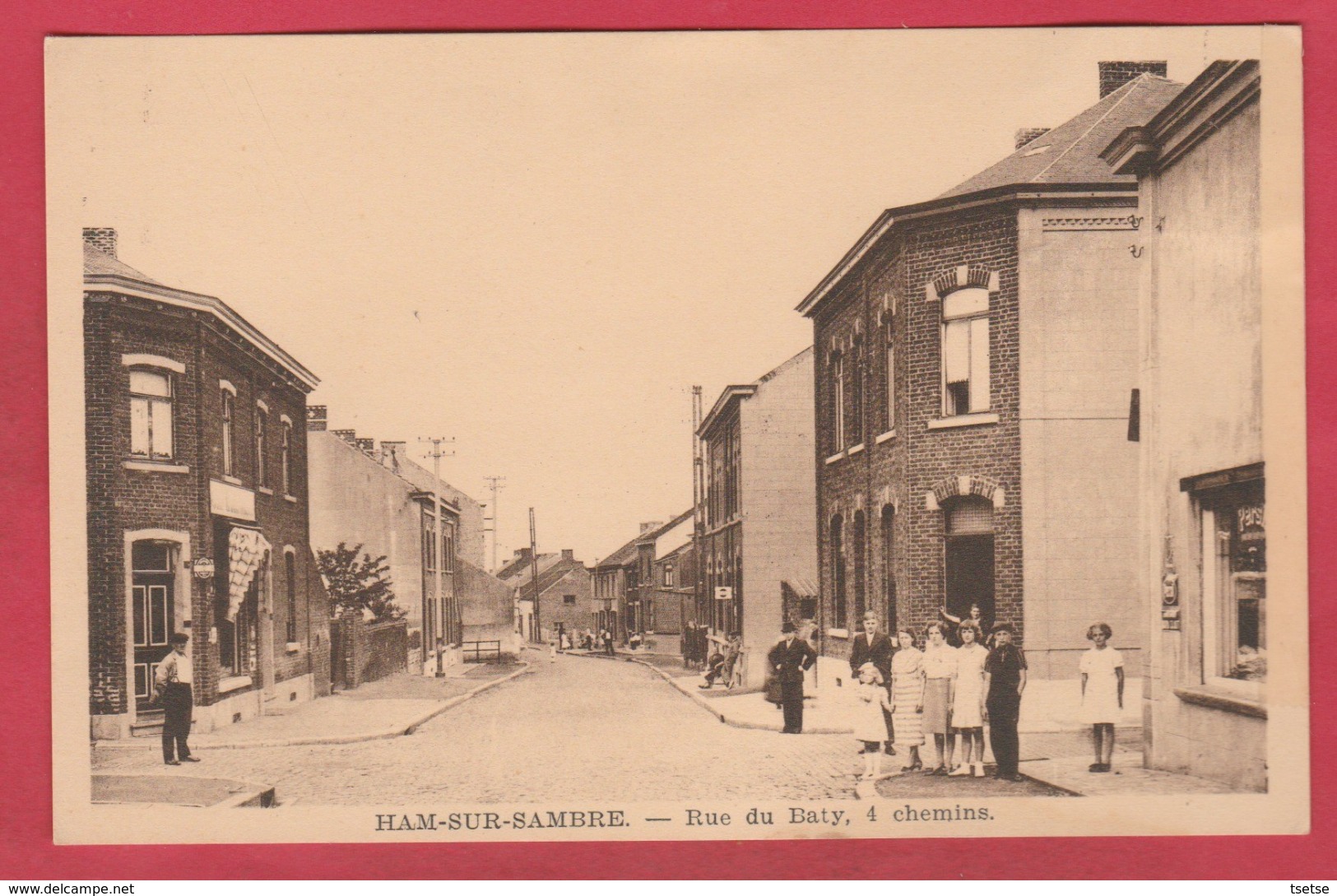 Ham-sur-Sambre - Rue Du Baty, 4 Chemins ( Voir Verso ) - Jemeppe-sur-Sambre