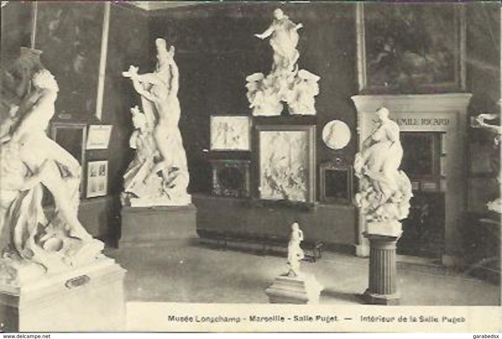 CPA De MARSEILLE - Musée Longchamp - Intérieur De La Salle Puget. - Museen
