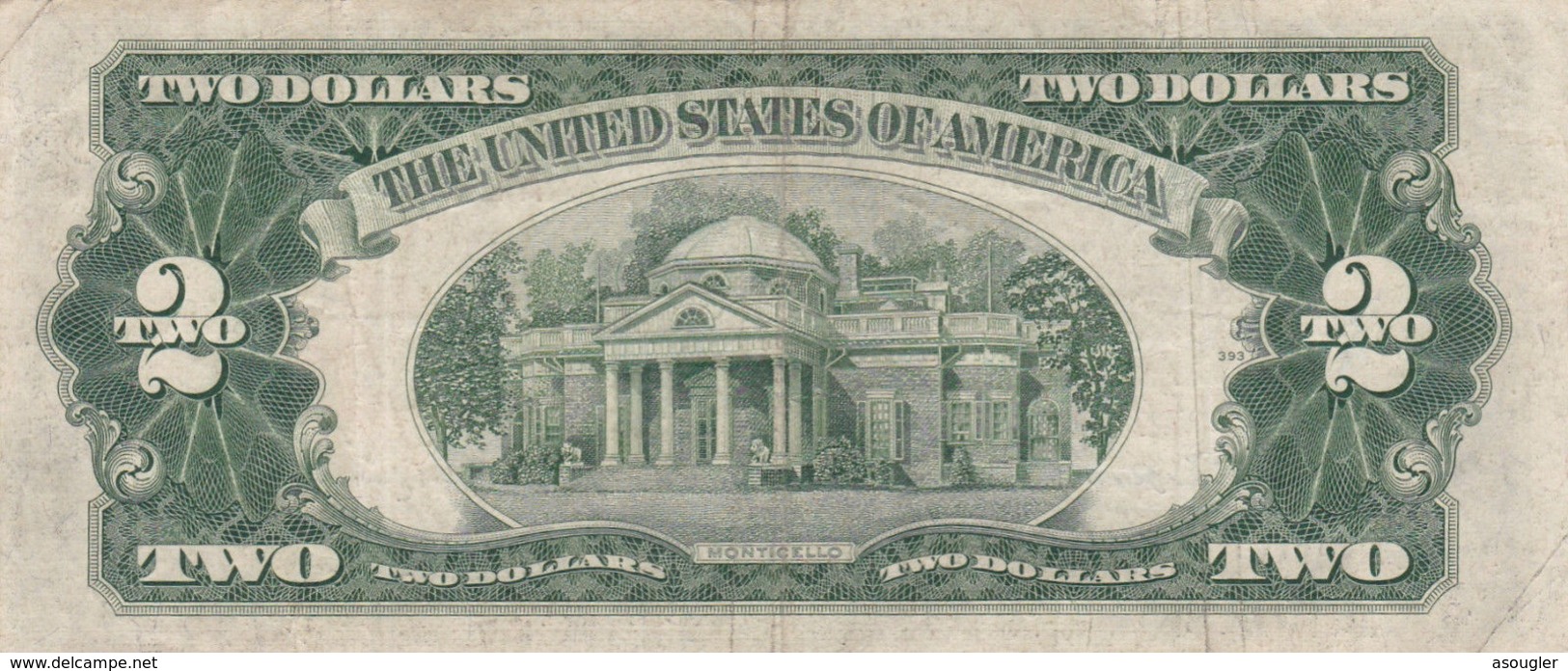 USA 2 $ DOLLARS 1953 RED SEAL NOTE F-VF - Billetes De Estados Unidos (1928-1953)