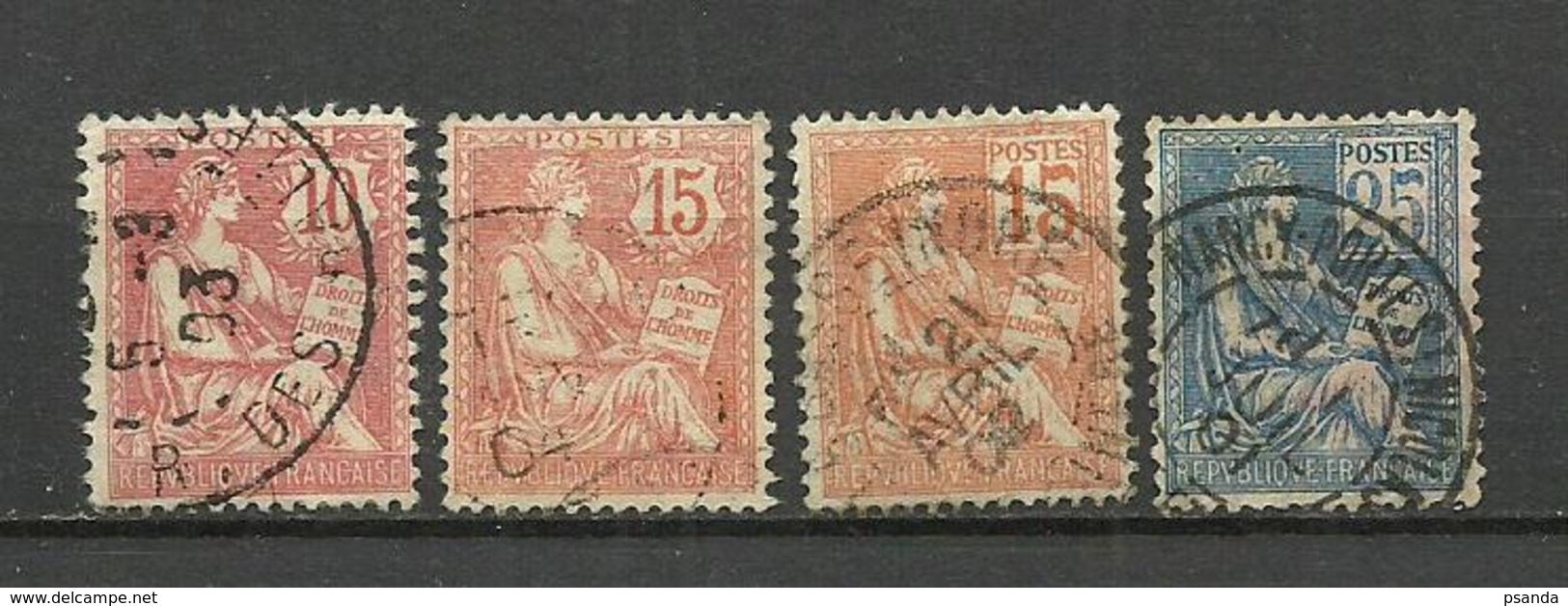 France > 1900-1902 Used Stamps Lot - Used Stamps