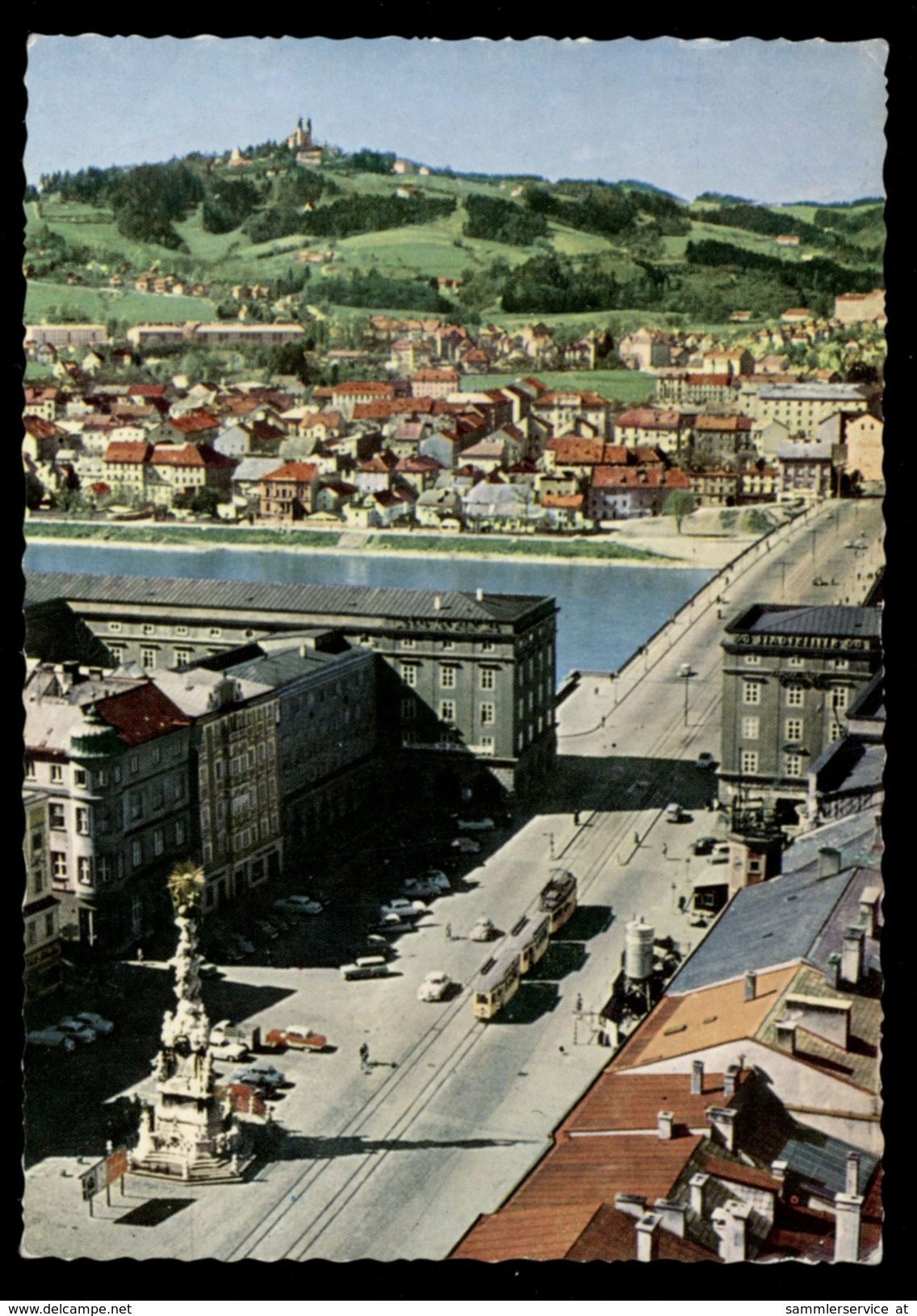 [026] Linz, Blick Nach Urfahr, Gel. 1963, Dixi-Bildkunstverlag Pechmann (Linz) - Linz Urfahr